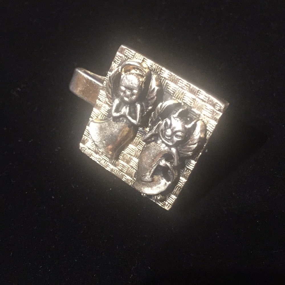 The Angel and the Devil Tie Pin